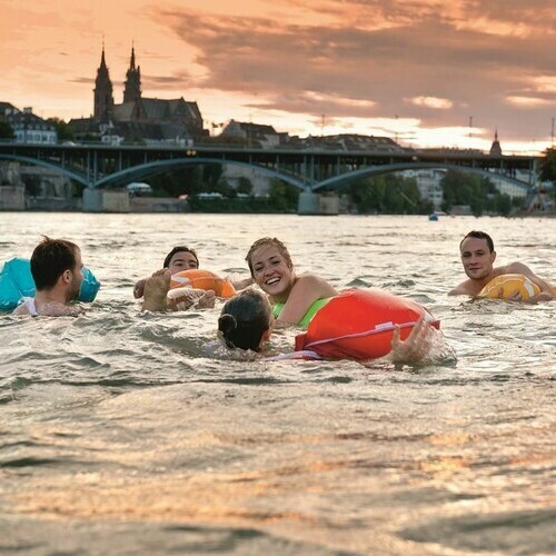  Andreas Zimmermann; Schwimmer im Rhein