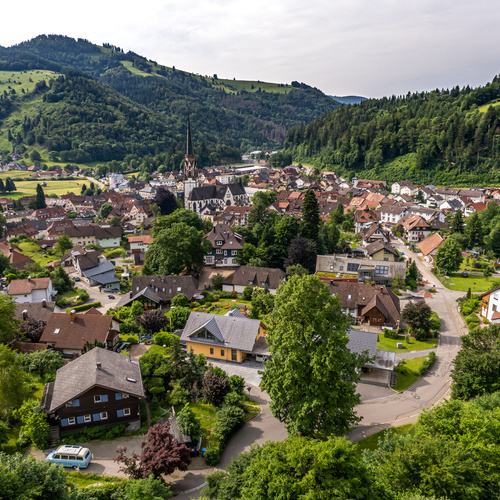 Blick auf Schönau im Schwarzwald - Blick auf Schönau im Schwarzwald -