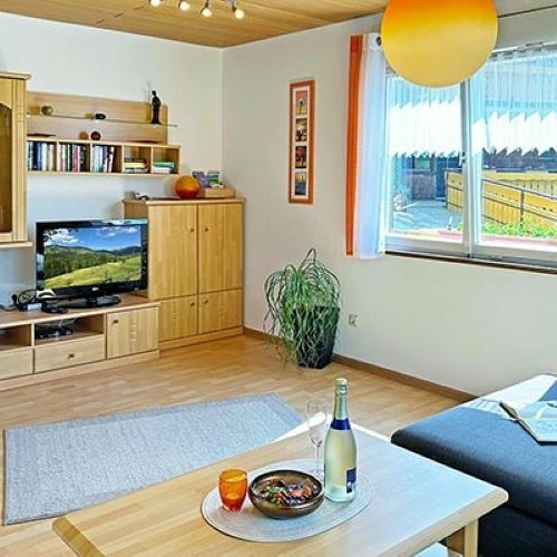 Wohnzimmer in der in der Ferienwohnung Nr. 2 - 